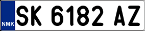 Trailer License Plate